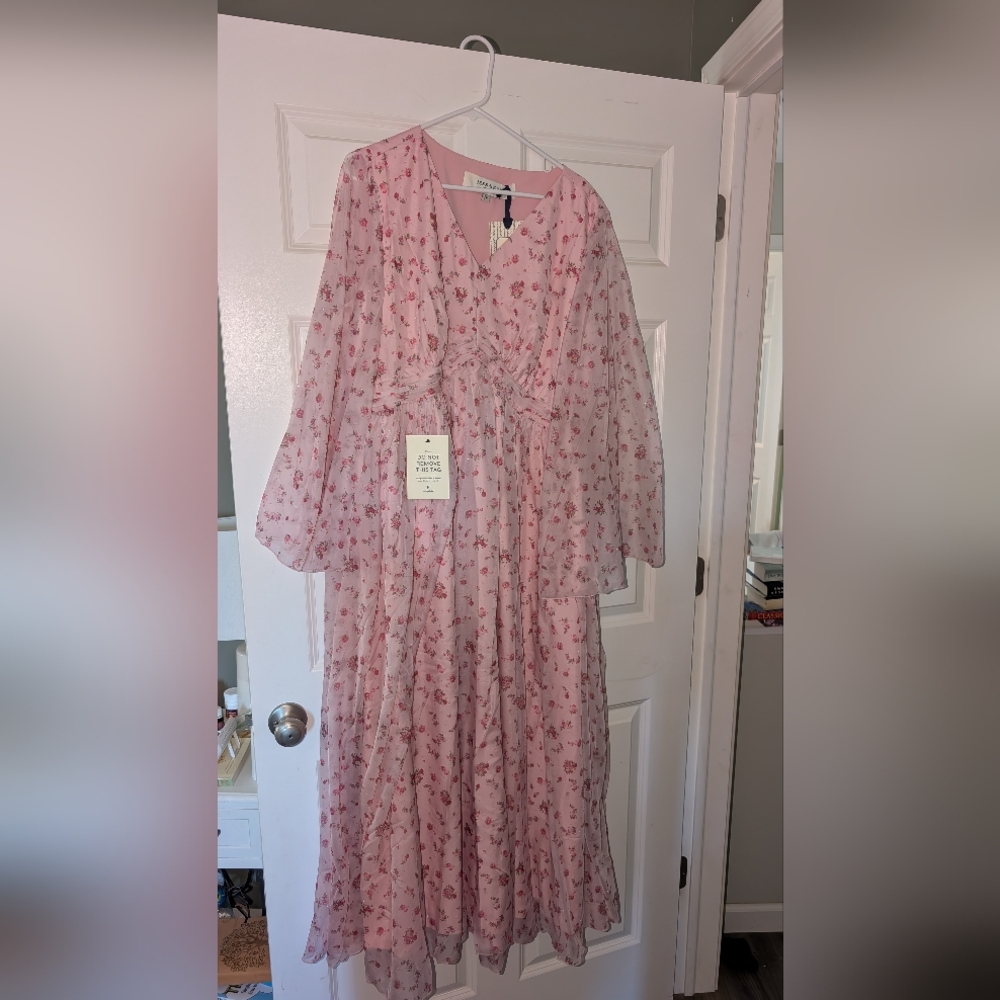 NWT Rosamund Pink Floral Maxi Dress JessaKae